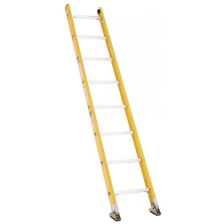 BAUER LADDER Straight Ladder, Fiberglass, 300 lb Load Capacity 33008